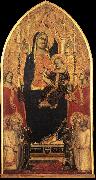 Madonna and Child Enthroned with Angels and Saints sd GADDI, Taddeo